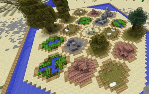 Mini Catan Board Mine Craft Style schematic - building