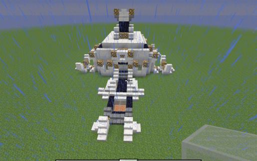 Intricate minecraft house/temple