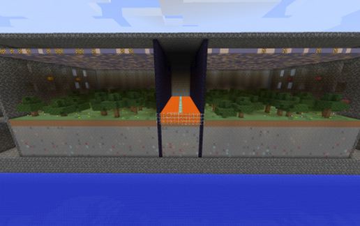 large capture the flag forest arena schematic - building