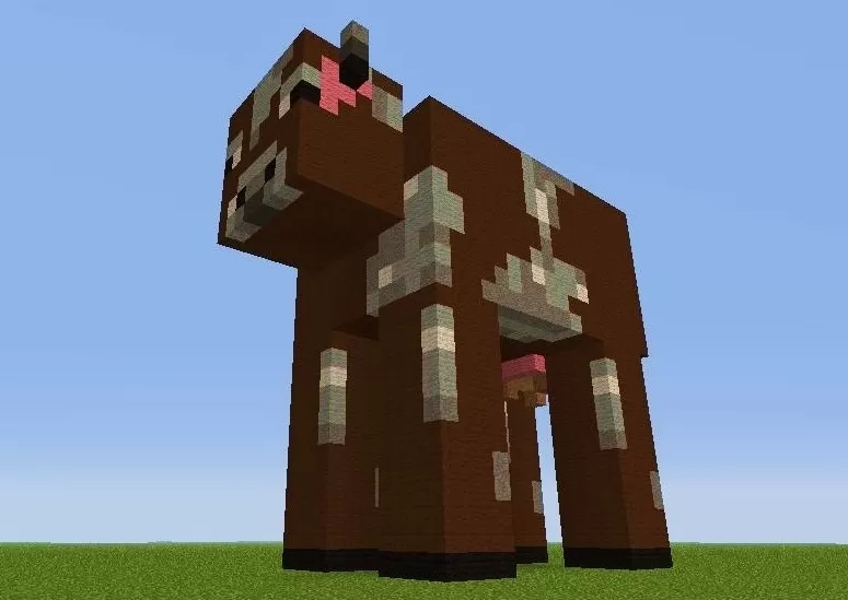 Minecraft Cow schematic - building