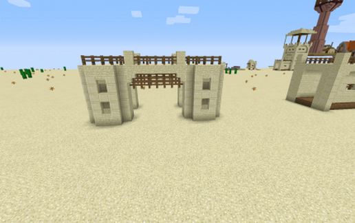 Desert Village Gate schematic - building