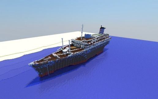 SS American Star wreck schematic - building