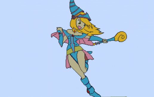 dark magician girl (Yu-Gi-Oh!) schematic - building