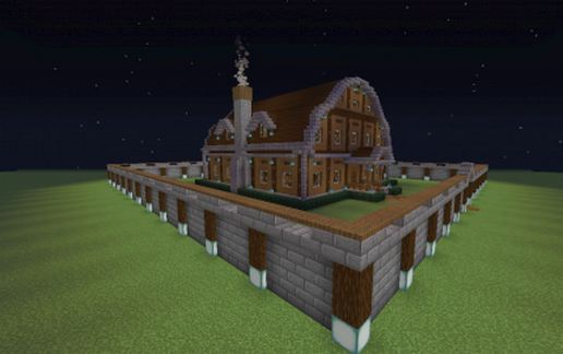 fir wood mansion schematic - building