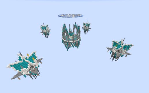 Heavens 4x4 bedwars map (schematic version) schematic - building