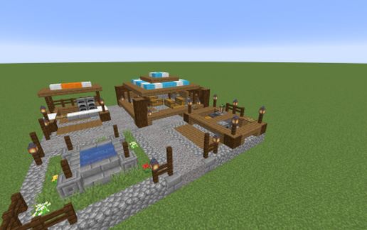 Minecraft Medieval Fortress Handbook Marketplace schematic - building