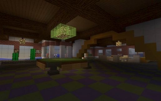 little modern mansion with all furniture