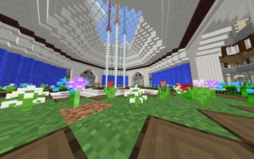 Large Medieval Town Spawn and Shops schematic - building