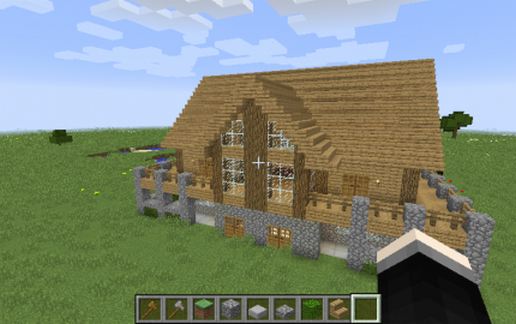 Classic Minecraft House (Unfurnished) schematic - building