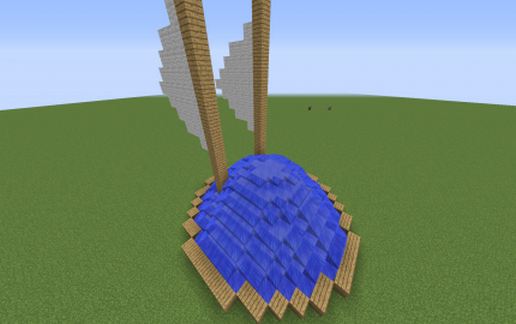 Low Obsidian BED WARS Bed Defense schematic - building