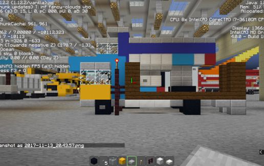 Self-loader Truck with Crane (1) schematic - building
