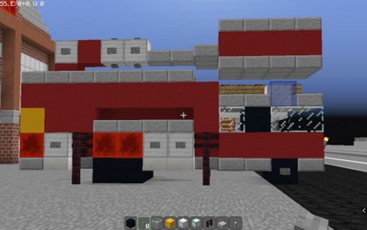 Manlift Fire Truck schematic - building