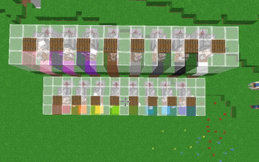Automatic Sheep Shearing Farm (Litematica) schematic - building