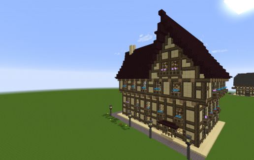 timbered house1 schematic - building