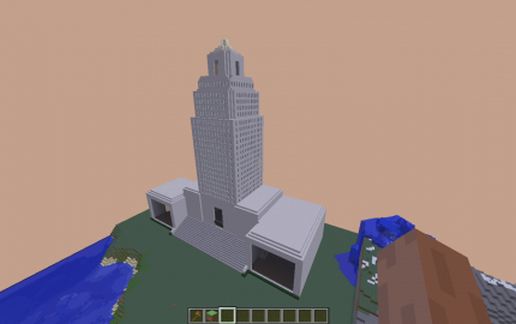 Louisiana State Capitol schematic - building