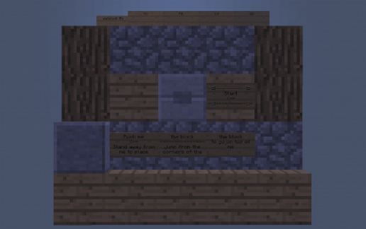 Pushable Block in minecraft schematic - building