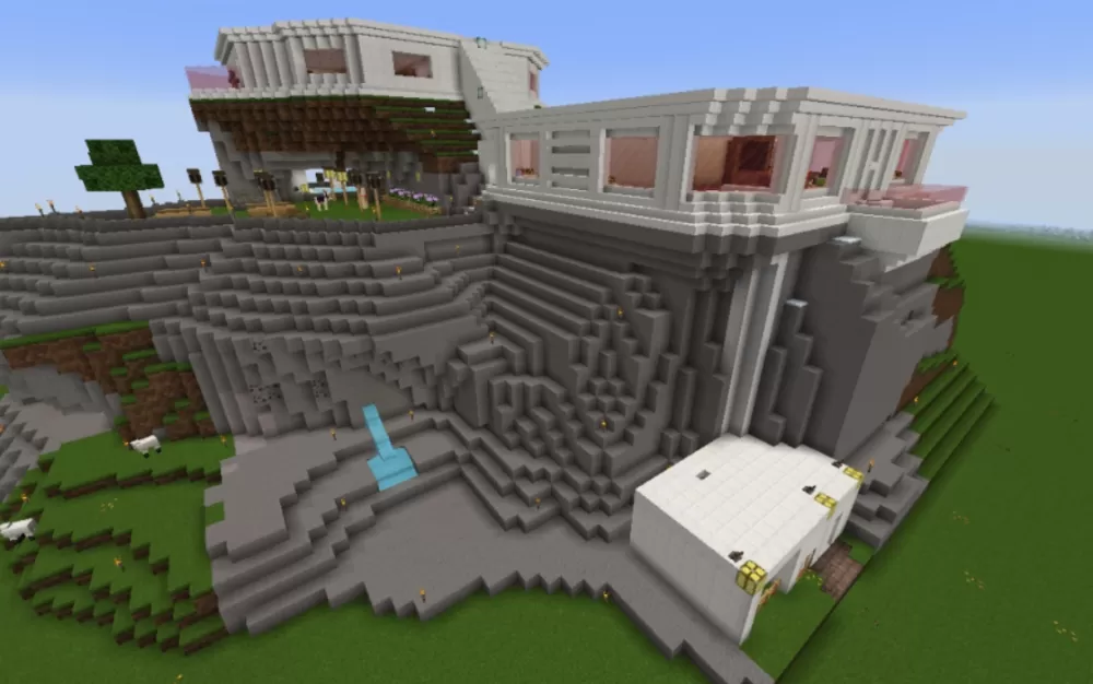 Modern House on a Hilltop schematic - building