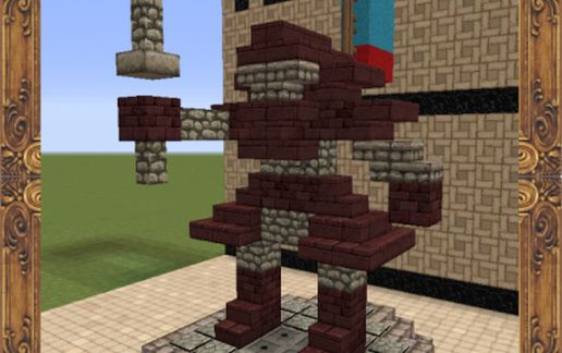 Samurai Statue schematic - building