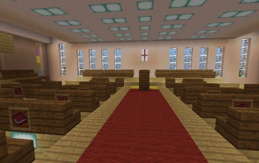 Church with Small Inner Balcony