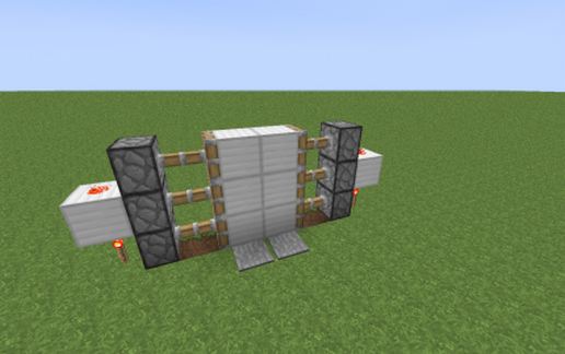 Compact Easy Piston Door schematic - building