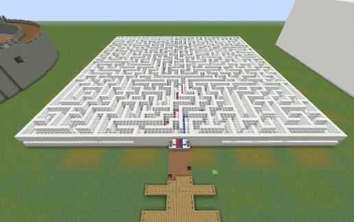 Quartz Block Maze schematic - building