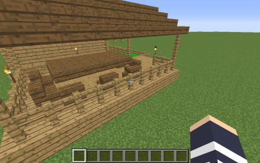 small house with mini farm
