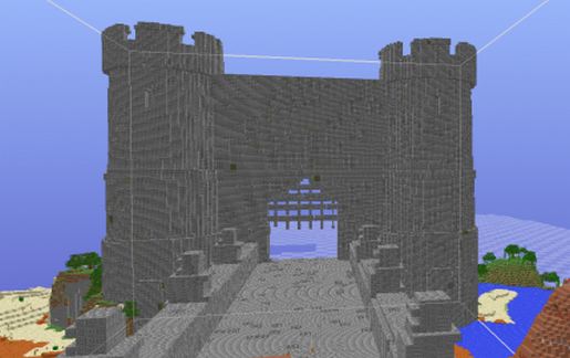 Great Castle Entrance schematic - building