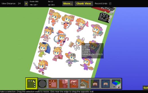 Roll's Alternative Costumes (Megaman: Powered Up) schematic - building