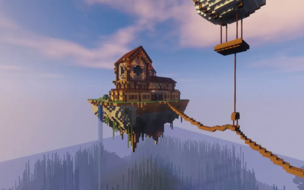 Mansion on a Floating Island