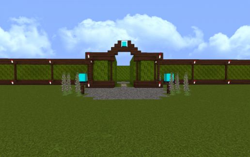 Stanley's Hedge Maze schematic - building