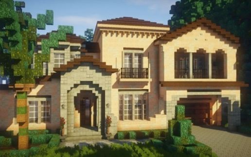 Mediterranean Style | Traditional House schematic - building