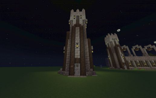 Small Watch Tower schematic - building