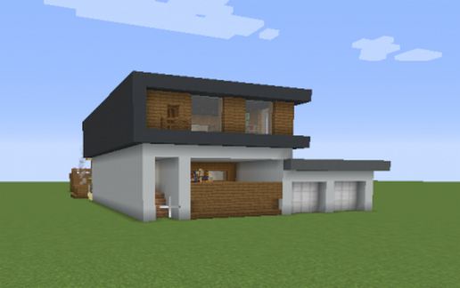 Modern House with library schematic - building