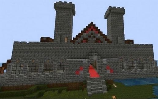 Evil Castle with In-Door swimming pools schematic - building