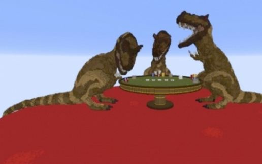 Dinosaur play poker schematic - building
