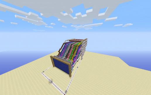 Redstone TV schematic - building