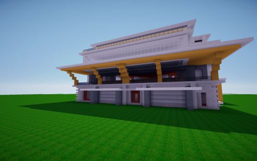 Contemporary Modern House schematic - building