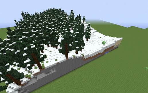 Frozen forest schematic - building