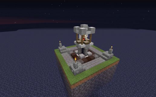 Mob Deflecting Lamp schematic - building