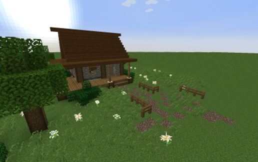 Small Medieval Farm House schematic - building