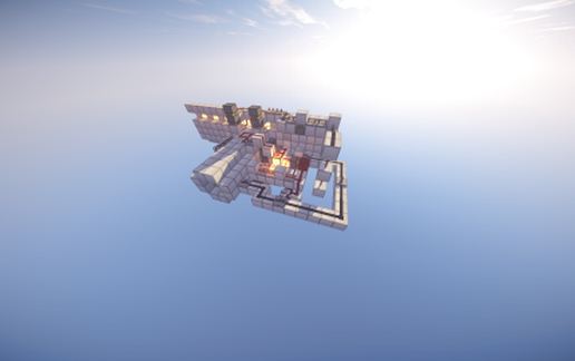 2x2 seamless flush piston door [updated in description] schematic - building
