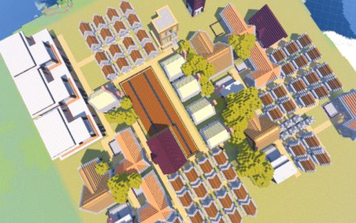 Huge Npc Village Makeover BETA schematic - building