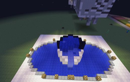 Ying yang fountain