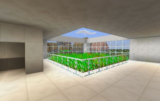 Casa Simples de Quartzo e Plantação schematic - building
