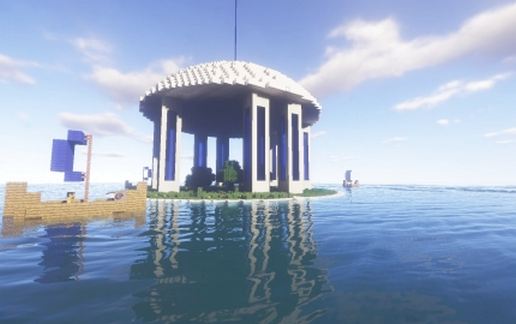 Water Gym Pixelmon.Pro schematic - building