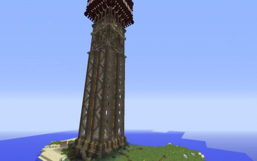 Flat Terrain Tower for Truncoctagon schematic - building