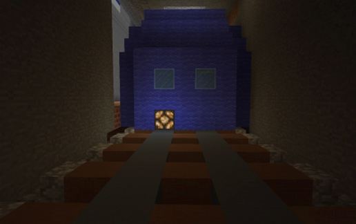 Metro Station + Blue Train