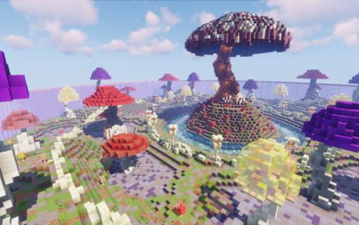 Mushroom Lands Arena [1.16] schematic - building