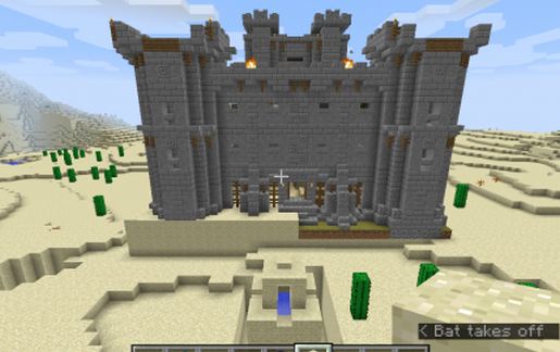 medieval fortress exploded build schematic - building