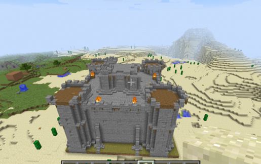 medieval fortress exploded build